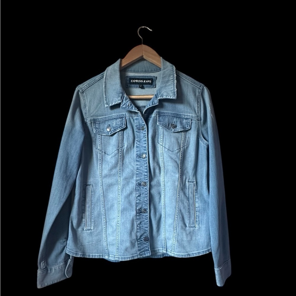 Express Light Blue Jean Jacket